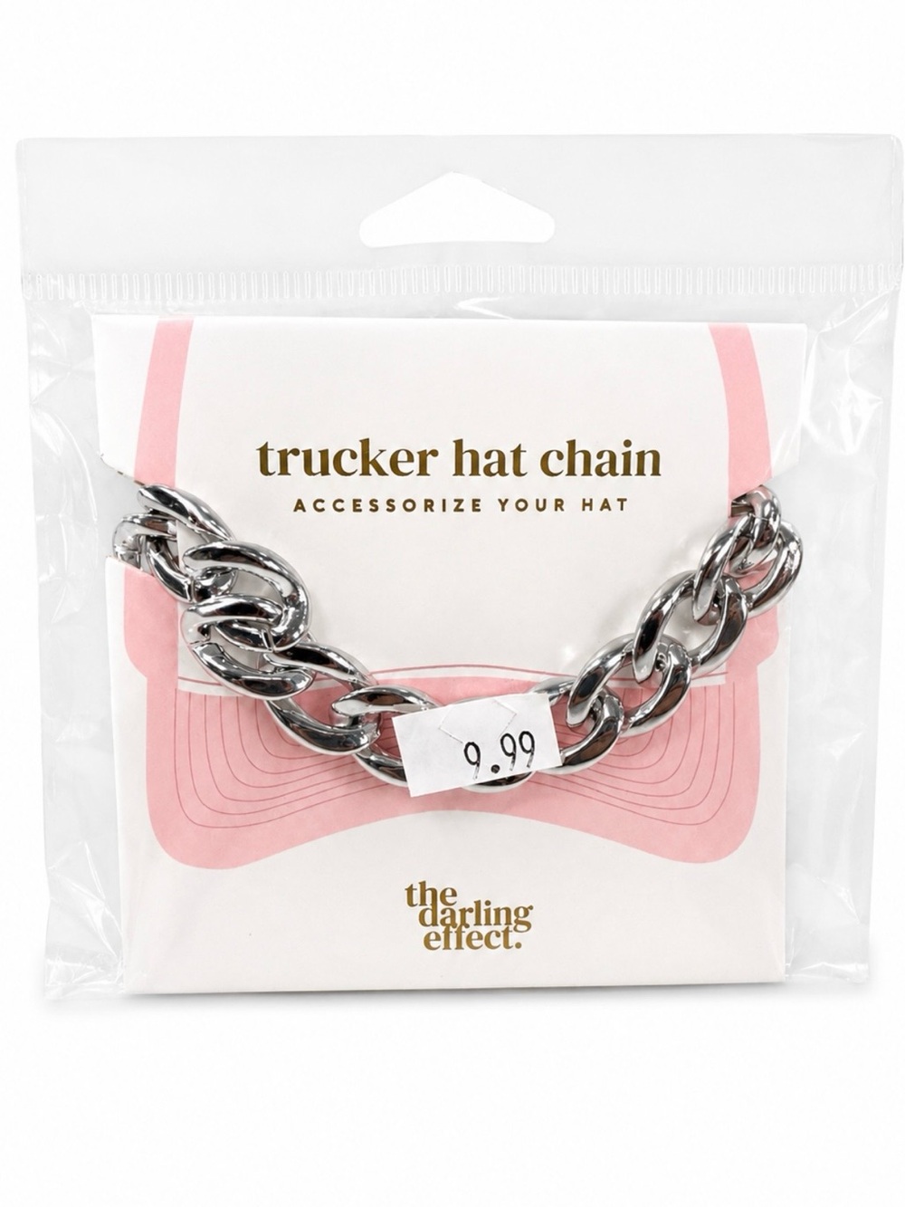 The Darling Effect Silver Trucker Hat Chain